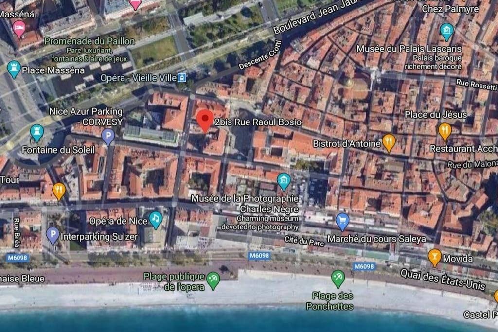 #9 Opera'S Duplex Panoramic Sea View Terrace & Ac 1Min To Beach Nizza Esterno foto