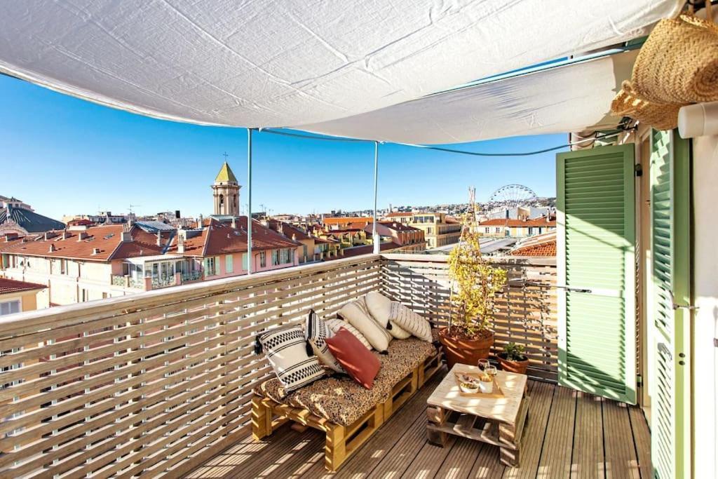 #9 Opera'S Duplex Panoramic Sea View Terrace & Ac 1Min To Beach Nizza Esterno foto