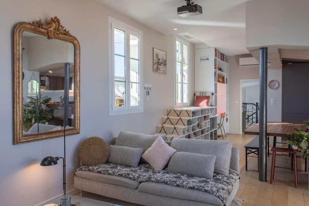#9 Opera'S Duplex Panoramic Sea View Terrace & Ac 1Min To Beach Nizza Esterno foto