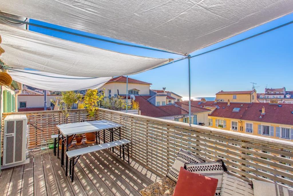 #9 Opera'S Duplex Panoramic Sea View Terrace & Ac 1Min To Beach Nizza Esterno foto
